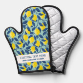 Niedliches Zitronenmuster Hinzufügen eines benutze Ofenhandschuh (Vorderseite/Rückseite)