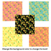 Niedliches Zitrus-Zitronenmuster Fliese