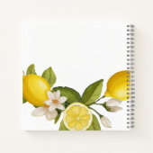 Niedliches Zitrusfrüchte-Babymassage-Buch Notizblock (Rückseite)