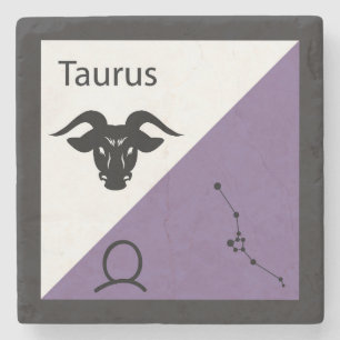 Niedliches Zodiac-Symbol, Zeichen & Sternbild-Layo Steinuntersetzer