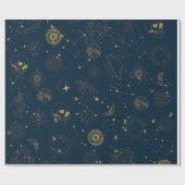 Niedliches Zodiac- und Astrologie Halloween Geschenkpapier (Flach)