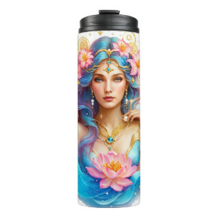 Niedliches Zodiac-Zeichen/Aquarius Thermosbecher