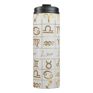 Niedliches Zodiac-Zeichen/Leo Thermosbecher