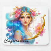 Niedliches Zodiac-Zeichen/Schütze Mousepad (Vorne)