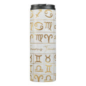 Niedliches Zodiac-Zeichen/Taurus Thermosbecher (Rückseite)