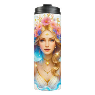 Niedliches Zodiac-Zeichen/Virgo Thermosbecher