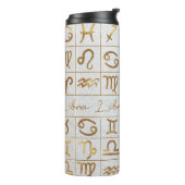 Niedliches Zodiakszeichen/Libra Thermosbecher (Nach links gedreht)