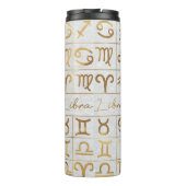 Niedliches Zodiakszeichen/Libra Thermosbecher (Rückseite)