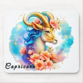 Niedliches Zodiakszeichen/Steinbock Mousepad (Vorne)