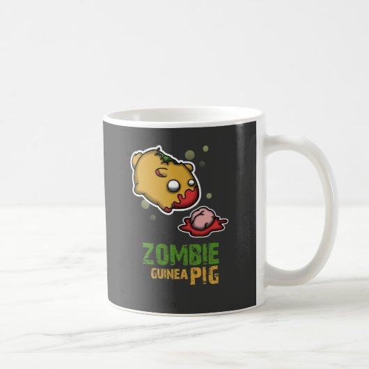 Niedliches Zombie-Meerschweinchen Kaffeetasse (Rechts)