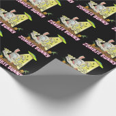 Niedliches Zombie-Osterkaninchen Geschenkpapier (Ecke)