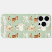 Niedliches Zuchttier | Highland Cow Monogram Case-Mate iPhone Hülle (Rückseite (Horizontal))