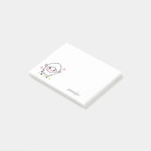 Niedliches Zuchttierlamm personalisieren Post-it Klebezettel (angewinkelt)