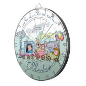 Niedliches Zugengene-Thema Dartscheibe (Vorderseite rechts)