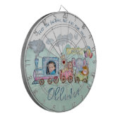 Niedliches Zugengene-Thema Dartscheibe (Vorderseite Links)