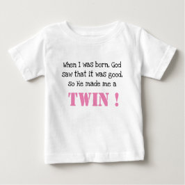 Niedliches ZwillingsSprichwort Baby T-shirt