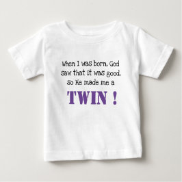 Niedliches ZwillingsSprichwort Baby T-shirt