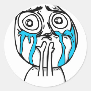 Niedlichkeits-Überlastung Meme Runder Aufkleber