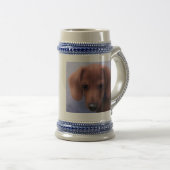 Niedlichkeits-Überlastungs-Welpen-Kaffeetasse Bierglas (VorderseiteRechts)