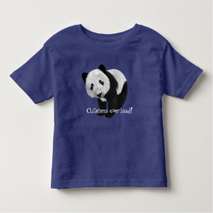 "Niedlichkeitsüberlastung!" mit süßem Panda Kleinkind T-shirt