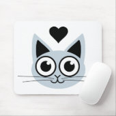 Niedlichste blaue Katze Mousepad (Mit Mouse)