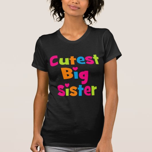 Niedlichste große Schwester T-Shirt (Vorderseite)