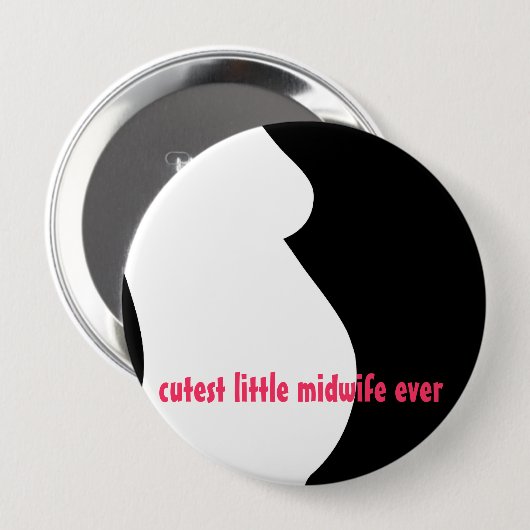 niedlichste kleine Hebamme überhaupt Button (Vorne & Hinten)