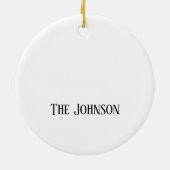 Niedlichste wunderschöne Weihnachtszeit Keramik Ornament (Hinten)