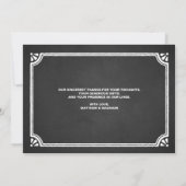 Niedlichster Dank Wedding | dankt Ihnen Foto-Karte Dankeskarte (Rückseite)