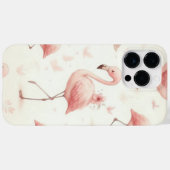 Niedlichster Flamingoschwarm Case-Mate iPhone Hülle (Rückseite (Horizontal))