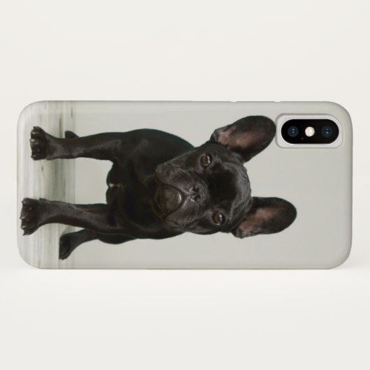 Niedlichster französische Bulldoggen-Welpe Case-Mate iPhone Hülle (Rückseite (Horizontal))