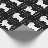 Niedlichster kleiner Westie Hund - Westhighland Geschenkpapier (Ecke)