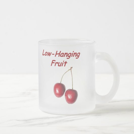 Niedrig - hängende Frucht Mattglastasse (Rechts)
