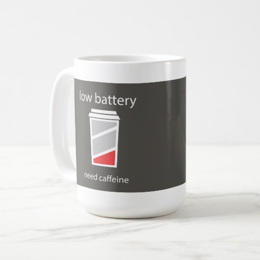 Niedrige Batterie-Bedarfs-Koffein-Tasse Kaffeetasse (Vorderseite Links)