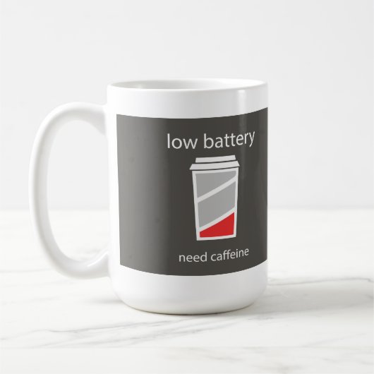Niedrige Batterie-Bedarfs-Koffein-Tasse Kaffeetasse (Links)