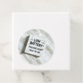Niedrige Batterie Bitte sprechen Sie nicht mit mir Geschenkanhänger (Beispiel)