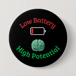 Niedrige Batterie, hohes Potenzial Button