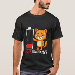 Niedrige Batterie, Nichts zu tun - Null Energie - T-Shirt