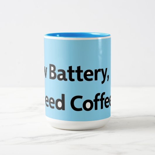 Niedrige Batterieladung Tasse (Mittel)