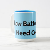 Niedrige Batterieladung Tasse (Vorderseite Links)