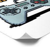 Niedrige Batterieladung - Zitat des Gamers mit hoh Poster (Ecke)