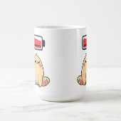 Niedrige Batterielocht - Funny Comic Doodle Kaffeetasse (Mittel)
