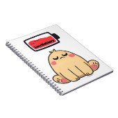 Niedrige Batterielocht - Funny Comic Doodle Notizblock (Rechte Seite)