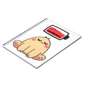 Niedrige Batterielocht - Funny Comic Doodle Notizblock (Linke Seite)