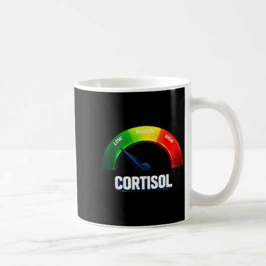 Niedrige Cortisolwerte v Meme lustig  Kaffeetasse (Rechts)