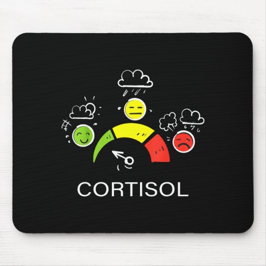Niedrige Cortisolwerte v Meme Mousepad (Vorne)