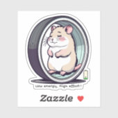 Niedrige Energie, hohe Anstrengung – Nachvollziehb Aufkleber (Blatt)