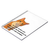 Niedrige Energie, hohe Dichte - die Katzenphilosop Notizblock (Linke Seite)