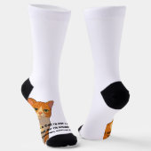 Niedrige Energie, hohe Dichte - die Katzenphilosop Socken (Gewinkelt)