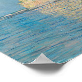 Niedrige Flut in Pourville, bei Dieppe Claude Mone Poster (Ecke)